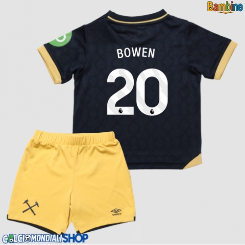 Maglie da calcio West Ham United Jarrod Bowen #20 Terza Maglia Bambino 2025-26 Manica Corta + Pantaloni corti)